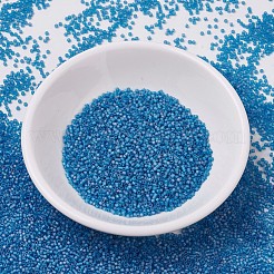 MIYUKIデリカビーズ小  シリンダー  日本製シードビーズ  15/0  （dbs0862)マット透明カプリブルーab  1.1x1.3mm  穴：0.7mm  約175000個/袋  50 G /袋&nbsp;SEED-X0054-DBS0862