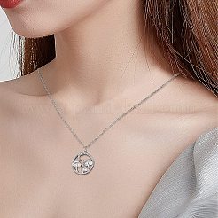 5個真鍮マイクロパヴェクリアキュービックジルコニアペンダント  長持ちメッキ  きのこ付きフラットラウンド  プラチナ  21x19x3mm  穴：3.5mm&nbsp;ZIRC-SZ0003-33B