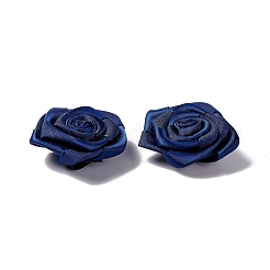 手作りファブリック服飾材料パーツ  花  マリンブルー  36x41x15mm&nbsp;WOVE-QS08-16