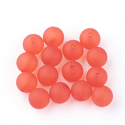透明なアクリルビーズ  艶消し  ラウンド  ミックスカラー  8mm  穴：2mm  約1840個/500g&nbsp;FACR-S036-8mm-M