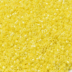 MIYUKIデリカビーズ  シリンダー  日本製シードビーズ  11/0  （db0160)不透明黄色ab  1.3x1.6mm  穴：0.8mm  約2000PCS /ボトル  10 G /ボトル&nbsp;SEED-JP0008-DB0160