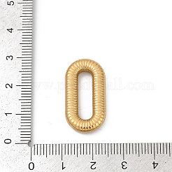304ステンレススチールリンクリング  イオンプレーティング（ip）  オーバル  18KGP本金メッキ  26x13.5x4mm&nbsp;STAS-C121-16G