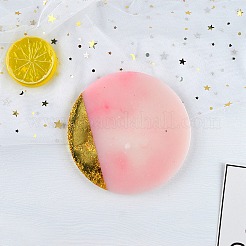 DIYフラットラウンドカップマットシリコーン型  レジン型  UVレジン用  エポキシ樹脂工芸品作り  ホワイト  125x9mm  内径：122mm&nbsp;DIY-E036-02