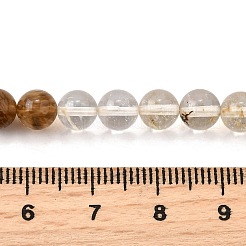 ウォーターメロンストーンガラスビーズ連売り  ラウンド  キャメル  6mm  穴：0.8~0.9mm  約66~67個/連  15.67~15.75インチ（39.8~40cm）&nbsp;G-L621-B03-6mm