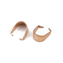 304ステンレススチールスナップオンベイル  ローズゴールド  6.5x3.5mm&nbsp;STAS-C135-01A-RG
