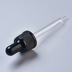 ガラスティアドロップセットトランスファー目盛り付きピペット  ブラック  105x22mm  容量：50ml（1.69fl.oz）&nbsp;LS-TOOL-WH0079-04B