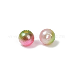 Abs模造パールビーズ  ラウンド  ツートン  ミックスカラー  6mm  穴：1.8mm  約5000個/500g&nbsp;KY-P021-05A-03