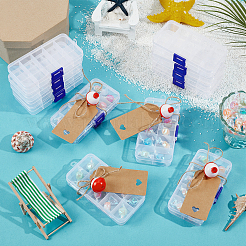 ボール型プラスチック製魚用浮き輪30個  PPプラスチック10グリッドビーズ収納ボックス付き  20mのジュート麻ひも  ジュエリーディスプレイ用クラフト紙値札30枚  レッド  28mm&nbsp;FIND-TW0001-01