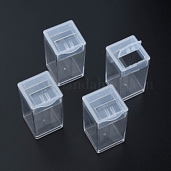 プラスチックビーズ収納ケース  長方形  透明  5x2.95x2.7cm&nbsp;CON-N012-11