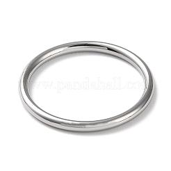 変色しない304ステンレススチール製シンプルプレーンバンド指輪、女性・男性用  ステンレス鋼色  1.7mm  内径：usサイズ8 1/4（18.3mm）&nbsp;RJEW-F152-01E-P