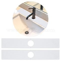 珪藻土の浴室用蛇口マット  長方形  ホワイト  300x100x8mm&nbsp;FIND-WH0139-816B