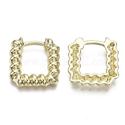 合金ペンダント  カドミウムフリー＆ニッケルフリー＆鉛フリー  正方形  ライトゴールド  18x17.5x3mm  内径：11x9mm&nbsp;PALLOY-S125-046LG-NR