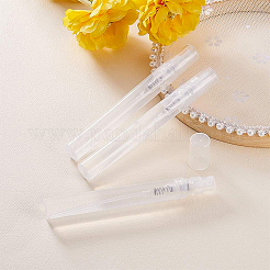 透明な旅行のポータブル香水スプレーボトル  透明  透明  10x1.2cm  容量：5ミリリットル&nbsp;MRMJ-BC0001-21