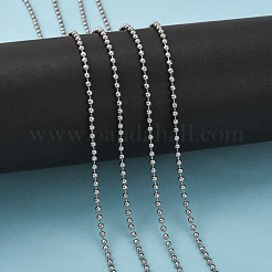変色しにくい304ステンレススチールボールチェーン  スプールで  ステンレス鋼色  2.4mm&nbsp;CHS-A002B-2.4mm