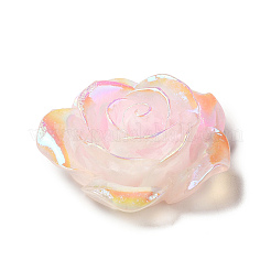 蓄光樹脂カボション  ABカラー  花  ミスティローズ  30.5x30.5x11mm&nbsp;CRES-D005-C02