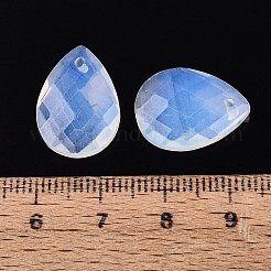 オパールペンダント  ティアドロップチャーム  多面カット  17.5~18.5x12.5~13.5x5~6.5mm  穴：0.9~1.6mm&nbsp;G-N362-13F