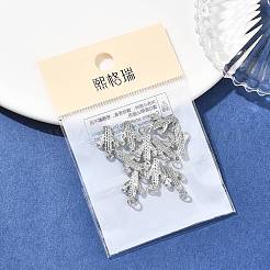 シーグレース真鍮ペンダント  サボテンチャーム  カドミウムフリー＆ニッケルフリー＆鉛フリー  プラチナメッキ  14x9.5x3mm  穴：2mm&nbsp;XGRQ2O960-429P