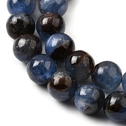 天然カヤナイト/シアナイト/ジステンビーズ連売り  ラウンド  6~6.5mm  穴：0.8mm  約62~63個/連  15~15.24''（38.1~38.7センチメートル）&nbsp;LS-G-G272-A01-6mm