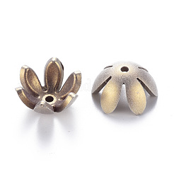 6ペタルスプレー塗装アクリルビーズキャップ  花  ミックスカラー  19x17.5x10mm  穴：2~3mm  約764個/500g&nbsp;MACR-S373-47J