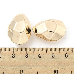 真鍮ビーズ  カドミウムフリー＆ニッケルフリー＆鉛フリー  多面カット  ティアドロップ  18KGP本金メッキ  25.5x17.5x13mm  穴：1.6mm&nbsp;KK-L211-005G