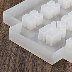 シリコンモールド  エポキシ樹脂工芸品作り  キャンドルホルダー  ホワイト  ハウス  135x96x11mm&nbsp;SIMO-S003-02A