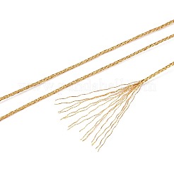 20m 15本撚り丸型ペットメタリック糸  ゴールド  1mm  約21.87ヤード（20m）/ロール&nbsp;MCOR-T003-05A