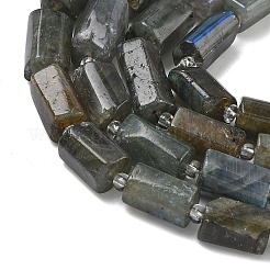 天然石ラブラドライトビーズ連売り  多面カット  コラム  シードビーズで  9.5~13x4.5~8x4~7.5mm  穴：0.8~1mm  約28~34個/連  15.35~15.94''（39~40.5センチメートル）&nbsp;G-C270-K19-02