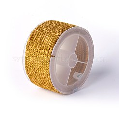ポリエステル編組コード  ゴールド  3mm  約12.02~13.12ヤード（11~12m）/ロール&nbsp;OCOR-F010-A07