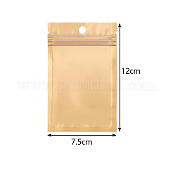 16連売り長方形密封袋  宝石の保管用  ゴールド  12x7.5cm  100個/セット&nbsp;PW-WG50985-01