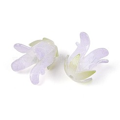 熱収縮アクリルビーズキャップ  キキョウ  ラベンダー  16~17.5x17~20x17~20mm  穴：1.2~1.6mm&nbsp;OACR-N155-04C