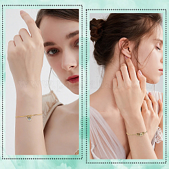 女性用真鍮バングル12個  24KGP本金メッキ  0.15cm  内径：2-1/8x2-1/4インチ（5.3x5.8cm）&nbsp;BJEW-SC0001-68