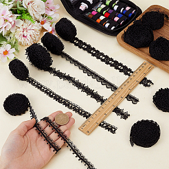 30ヤード 10スタイル ポリエステルレーストリム  衣服縫製アクセサリー  混合図形  3/8~1インチ（11~25mm）  3ヤード/スタイル&nbsp;OCOR-MA0001-76B