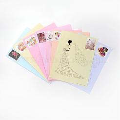 DIYのペーパークイリングツール図面は座標の2pcs /セットプラスチック  ミックスカラー  250x180mm  18個/セット&nbsp;DIY-R067-30