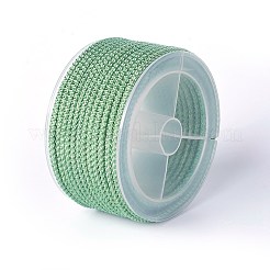 ポリエステル編組コード  薄緑  3mm  約12.02~13.12ヤード（11~12m）/ロール&nbsp;OCOR-F010-A02