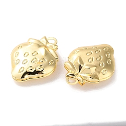ラックメッキ鉄ロケットペンダント  長持ちメッキ  鉛フリー＆カドミウムフリー  苺  ゴールドカラー  29x22x8mm  穴：3.5mm  内径：17x15.5mm&nbsp;KK-F090-05G