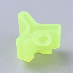 ABSプラスチックフック保護スリーブ  釣り用ジグフック  釣り道具  きいろ  16x15x10mm  穴：3.5mm&nbsp;KY-WH0022-03E-01