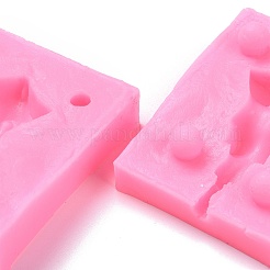 シリコンボディモールドフォンダン  diyケーキフォンダン用  エポキシ樹脂  人形作り  ポリマークレイモールド用品  パールピンク  58x48x27mm&nbsp;LS-DIY-A024-03