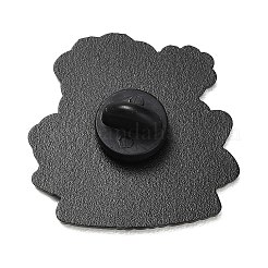 El se?or es mi pastor 羊 エナメルピン  バックパックや衣類用の黒色合金製ラペルピンバック  ピンク  32x30mm&nbsp;JEWB-K040-16EB-02