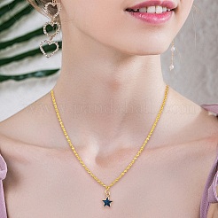 DIY 鉄アズキチェーンネックレス/ブレスレット作成キット  ゴールドカラー  3x2x0.5mm&nbsp;DIY-YW0010-23G