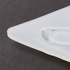 キーシェイプDIYペンダントシリコンモールド  ドゥークフックレジンキャストモールド  タッチドアオープナーを作らないため  ホワイト  96x101x7mm  穴：3.5~4.5mm  内径：70~76x28~47mm&nbsp;DIY-F114-11