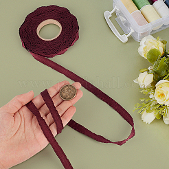 ポリエステルリボン1ロール  刺繍入りの織りリボン  衣類用アクセサリー  パープル  3/8インチ（11mm）  約10.00ヤード（9.14m）/ロール&nbsp;OCOR-MA0001-97C