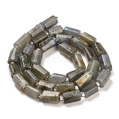 天然石ラブラドライトビーズ連売り  シードビーズで  ファセット列  9~11x6~7.5x6~7.5mm  穴：1.2mm  約30個/連  15.16~15.55インチ（38.5~39.5cm）&nbsp;G-G068-A10-01