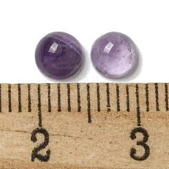 天然石アメジストカボション  半円  5x2.5mm&nbsp;G-Q173-01B-06