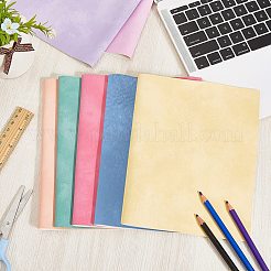 8枚 8色 つや消しPVC イミテーションレザー生地  DIYクラフト用品  ミックスカラー  330x200mm  1pc /カラー&nbsp;DIY-CL0002-20A