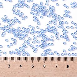 TOHOラウンドシードビーズ  日本製シードビーズ  （3l）透明光アクアマリン  11/0  2.2mm  穴：0.8mm  約1110PCS /ボトル  10 G /ボトル&nbsp;SEED-JPTR11-0003L