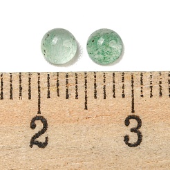 天然石グリーンアベンチュリンカボション  半円  4x2~2.5mm&nbsp;G-H309-03-45