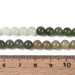 天然和田翡翠ビーズ連売り  ラウンド  5.5~6mm  穴：0.8~1mm  約66個/連  14.96~15.16インチ（38~38.5cm）&nbsp;G-N353-07B-02