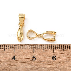 925スターリングシルバーペンダントベイル  アイスピック＆ピンチベイル  長持ちメッキ  18KGP本金メッキ  3.5x5mm内径  10x6x3mm  穴：3.5x4.5mm  ピン：0.8mm&nbsp;LS-STER-E050-04G