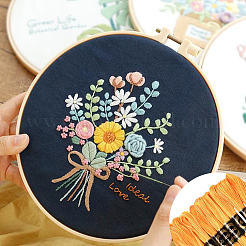 10かせ 6層ポリエステル刺繍フロス  クロスステッチの糸  セグメント染め  ゴールド  0.5mm  約8.75ヤード（8m）/かせ&nbsp;OCOR-CY0004-38G