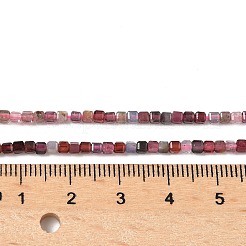 天然のカラフルなスピネルビーズ連売り  キューブ  グレードA  2.5x2.5x2.5mm  穴：0.8mm  約152個/連  14.96''（38センチメートル）&nbsp;G-RM250101-K32